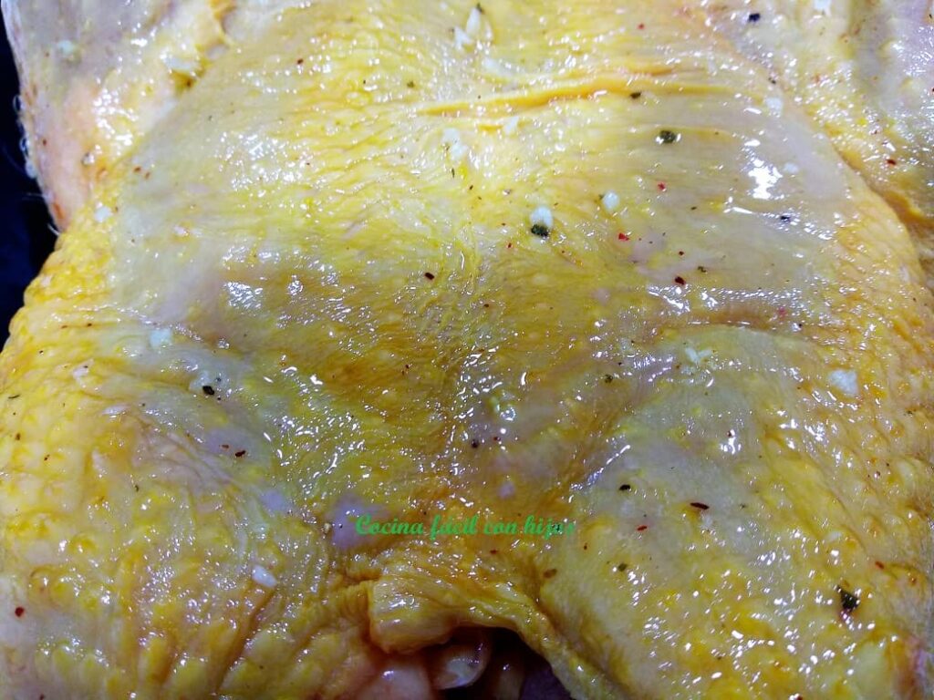 Untando el pollo