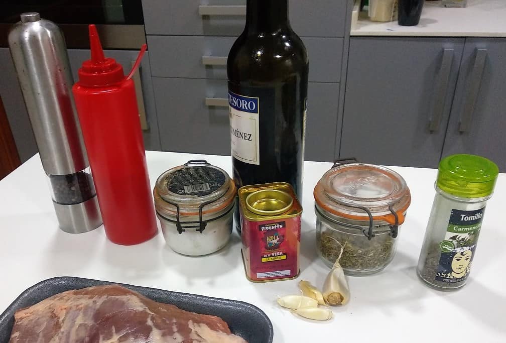 Lomo en adobo, ingredientes