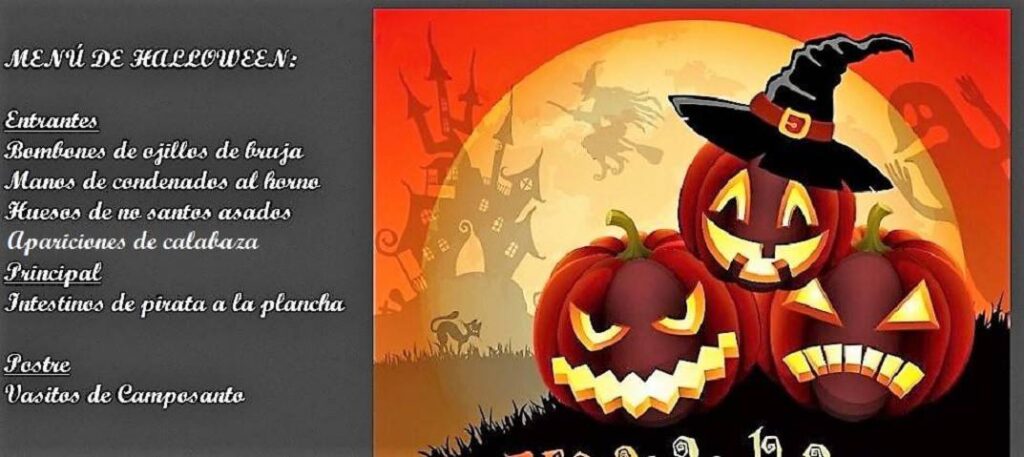 7 recetas para Halloween menú de Halloween